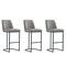 Manhattan Comfort Serena Barstool in Grey, 3PK 3-BS020-GY - alternate 10